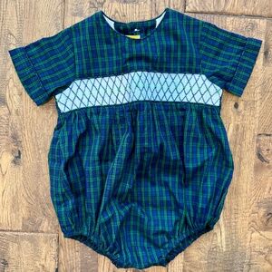 The Beaufort Bonnet Company Bryant Bubble Fall Party Plaid Nantucket Navy 2T